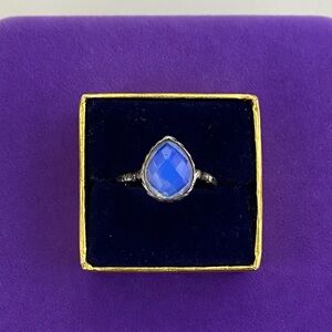 💛 Handmade Sterling Silver Blue Opalite Ring | Dreamy Light Effect